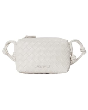 Jack Wills Geweven Leren Kruistas (Crème)