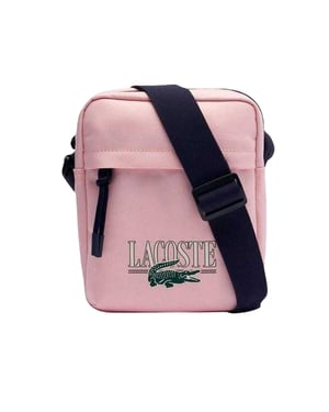 Lacoste Logo Crossbody Tas (Roze afdrukken)