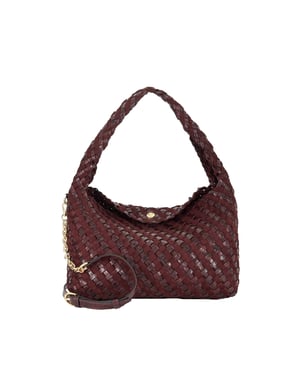 Dune London Mand Weven Hobo Tas (Aubergine)
