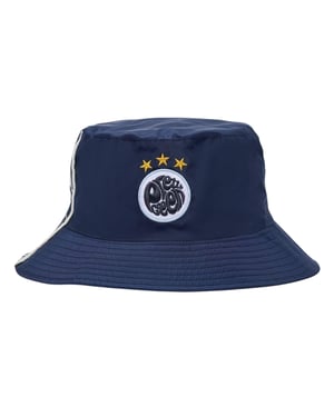 Kappa Geborduurde emmerhoed voor volwassenen (Blauw/Wit)