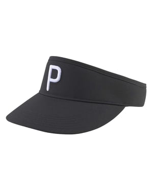 Puma Golfpet met geborduurd logo (Zwart/Wit)