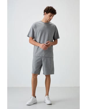 Overmaat T-Shirt en Shorts Set