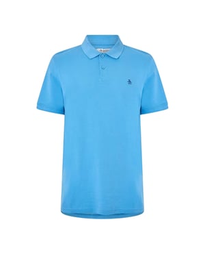 Original Penguin Heren Geborduurd Logo Poloshirt (Parijs Blauw)