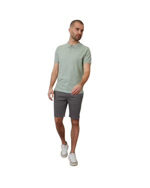 Threadbare Mannen Malbork Korte Mouwen Polo Shirt (Sage)