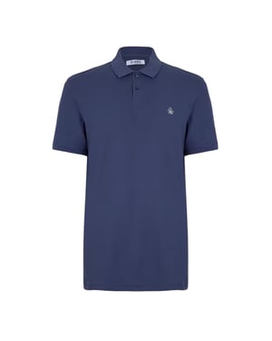 Original Penguin Heren Geborduurd Logo Poloshirt (Indigo)