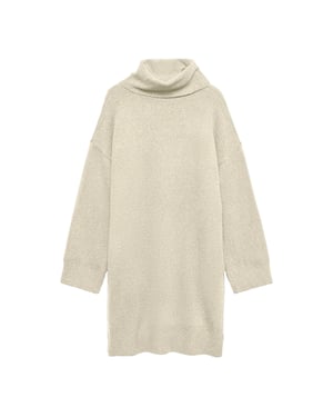 Vero Moda Gebreide jurk met col voor dames (Natuurlijk)