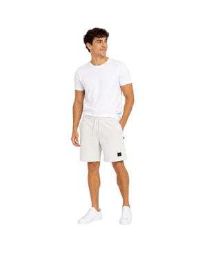 Aquascutum Heren Fleece Shorts (Beige)