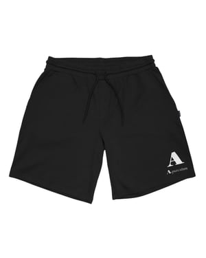 Aquascutum Fleece-sweatshorts met logo voor heren (Zwart)