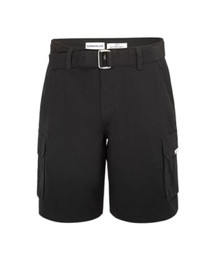 SoulCal Cargo-shorts voor heren met gewassen look (Zwart)