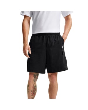 Nike Heren Utility Club Cargo Shorts (Zwart/Wit)