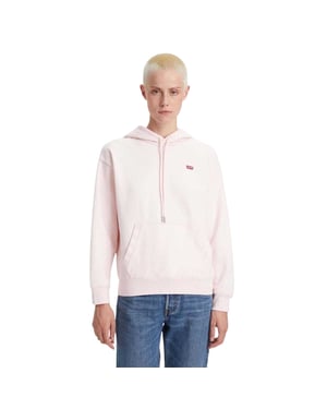 Levis Dames/Dames Relaxed Fit Hoodie (Roze)