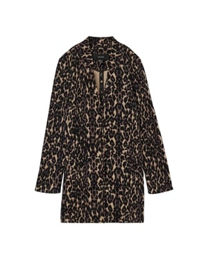 Vero Moda Dames Katrine Luipaardprint Jas (Bruin)