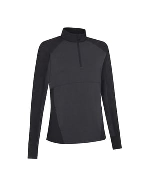 Callaway Midlayer met kwartrits in gemêleerde kleur voor dames (Ebbenhout zwart)