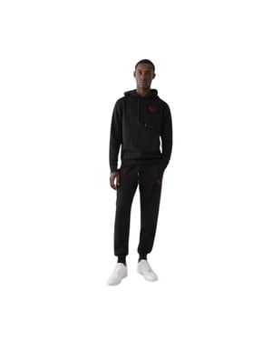 True Religion Heren Pullover Hoodie (Zwart)