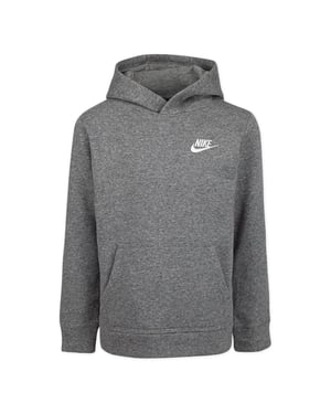 Nike Hoodie met geborduurd logo voor baby’s (Carbon Heather)