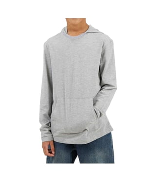Brave Soul Hoodie met ingezette mouwen voor jongens (Lichtgrijs)