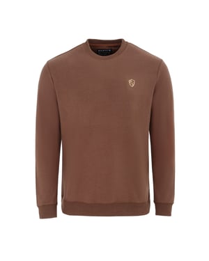 Howick Heren Logo Sweatshirt (Donkerbruin)