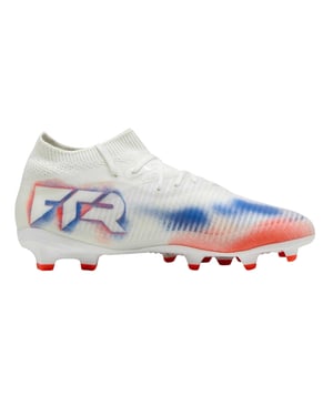 Puma Voetbalschoenen voor kinderen: Future 8 Pro voor kunstgras (Wit, Zwart, Rood)