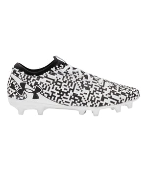Under Armour Magnetico Select 5 voetbalschoenen voor heren, voor harde ondergrond (Zwart, Wit)