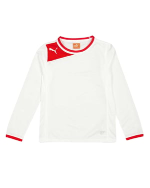 Puma Power Cat-shirt voor kinderen (Wit/rood)