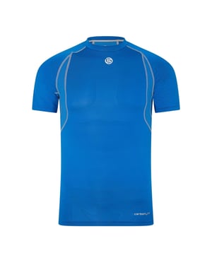 Skins Heren Carbonyte Contrast Detail basislaagshirt (Blauw)