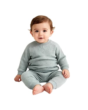 Jack Wills Baby-loungeset met pointille-motief (Babyblauw)