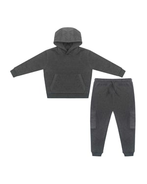 Firetrap Jongens Infant Hoodie en Joggers Set (Houtskool)