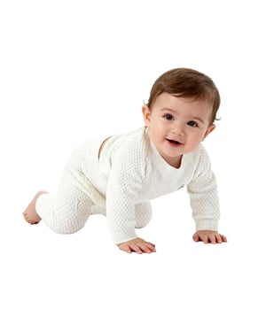 Jack Wills Baby-loungeset met pointille-motief (Gebroken wit)