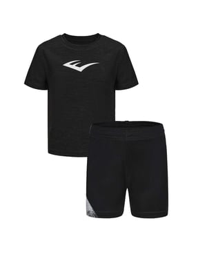 Everlast Set met T-shirt en korte broek met Flex-logo voor jongens (Zwart)