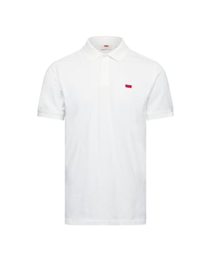 Men's Levis Slim Housemark Polo Bright Whi in Bright White