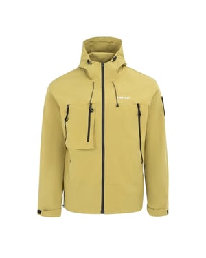 Firetrap Heren Winddichte Hooded Windbreaker (Geel)