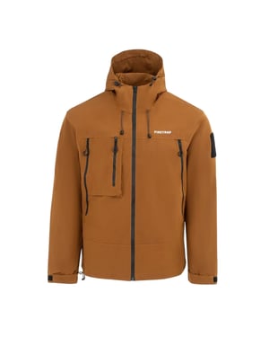 Firetrap Heren Winddichte Capuchon Windbreaker (Bruin)