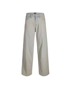 Jack And Jones Herenjeans met wijd uitlopende pijpen en een relaxte pasvorm (Blauwe Denim)