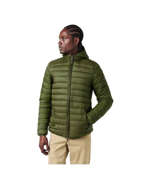 Aquascutum Heren Logo Pufferjacke (Legergroen)
