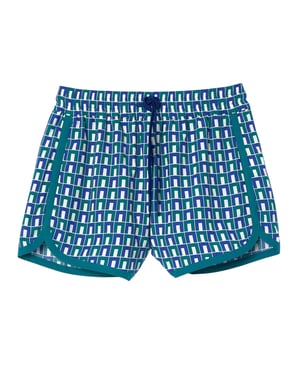 Lacoste Dames-shorts met geometrisch patroon (Veelkleurig)