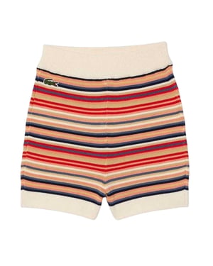 Lacoste Dames Biologische Katoenen Gestreepte Shorts (Multikleur)