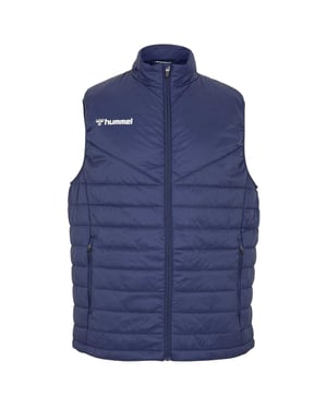 Hummel Heren Gequilt Logo Gilet (Marineblauw)