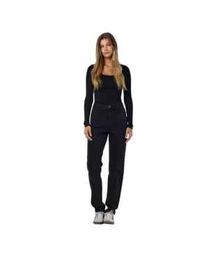 Noisy May Dames/Dames Hoge Taille Mamma Jeans (Zwarte denim)
