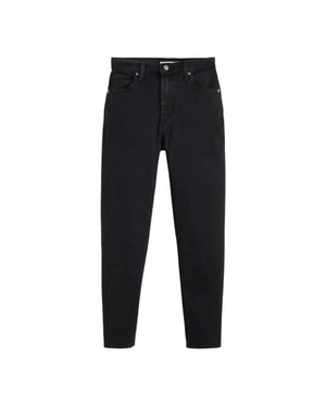 Levi's Dames Rechte Pijpen Mom Jeans (Zwart)