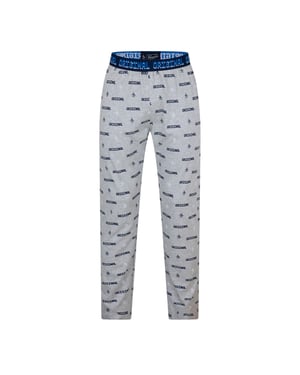 Original Penguin Herenpyjama-broek met ‘Wordmark Regular’-opdruk (Grijs)
