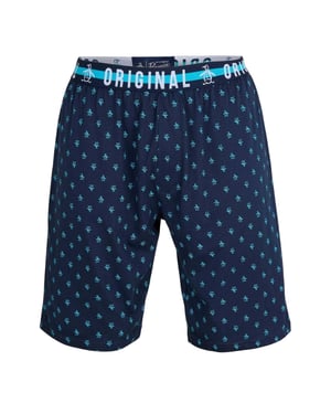 Original Penguin Pyjamashort met all-over print voor heren (Blauw)