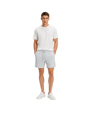 Hugo Gestructureerde pyjamashorts met wafelpatroon voor heren (Grijs)