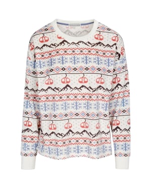 PJ Salvage Dames/Dames Kerst Fair Isle Top (Gebroken wit)