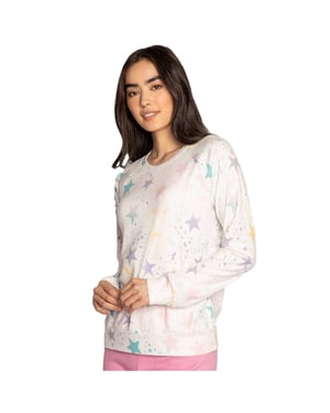 PJ Salvage Dames/Dames Sweatshirt met Steropdruk (Gebroken wit)