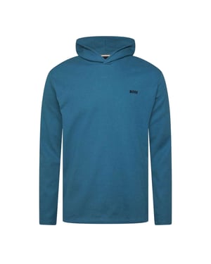 Boss Pyjamashirt met capuchon en lange mouwen voor heren (Blauw)