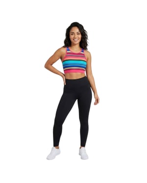 Zoggs Gestreepte crop-top voor dames (Veelkleurig)