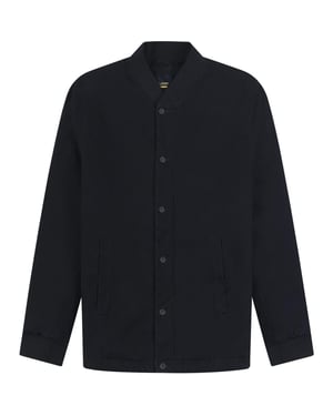 Lyle & Scott Bomberjasje met kraag voor heren (Donkere marine)