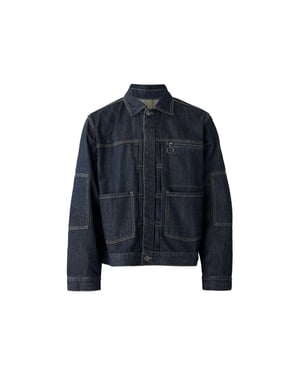 The Ragged Priest Heren Control Relaxed Fit Denim Jas (Blauw)