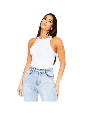 Missy Empire Dames/Dames Bodysuit (Wit)