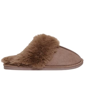 Threadbare Solace suède muiltjes voor dames (Mink)